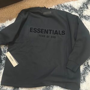 Essentials crew neck black XS